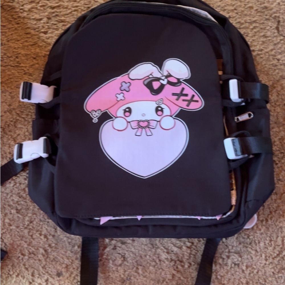 Cute Black and Pink Kids Backpack
